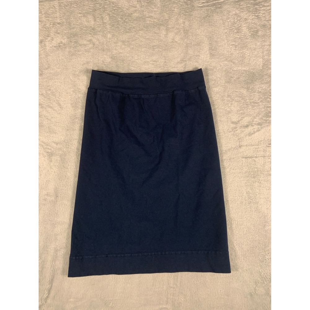 Hard Tail Forever Women Size S Navy Blue Cotton Jersey Pencil Skirt Made in USA